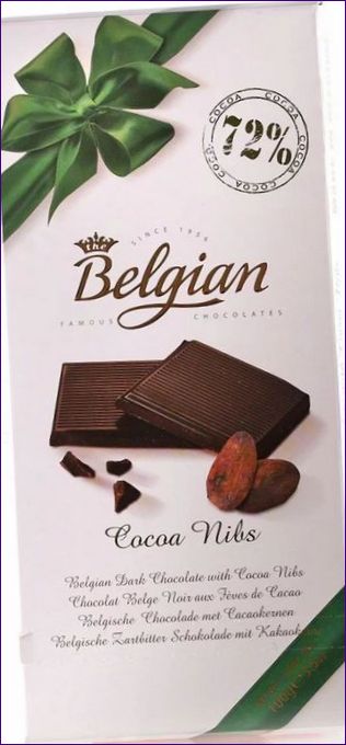 Belg jest w 72% gorzki od ziaren kakao