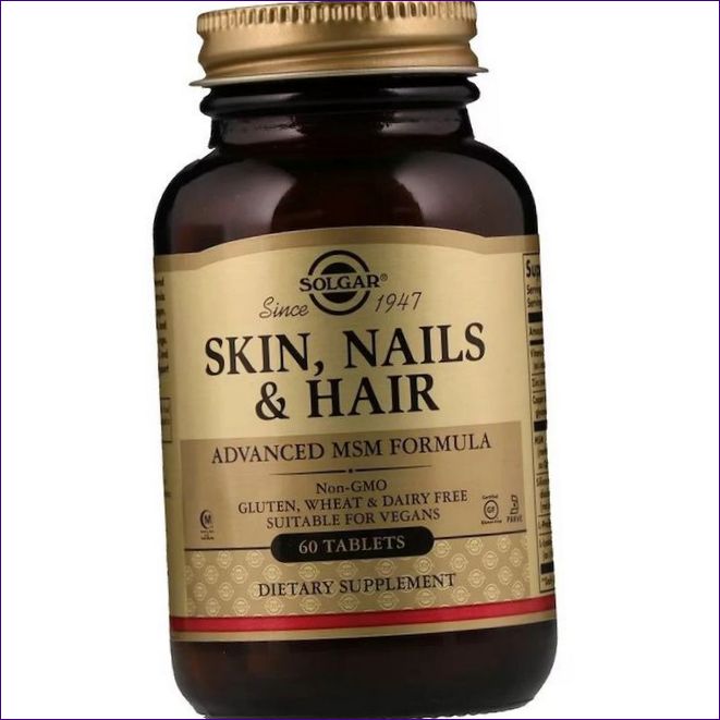 Solgar Skin, Nails & Hair, Advanced Formulation with MSM