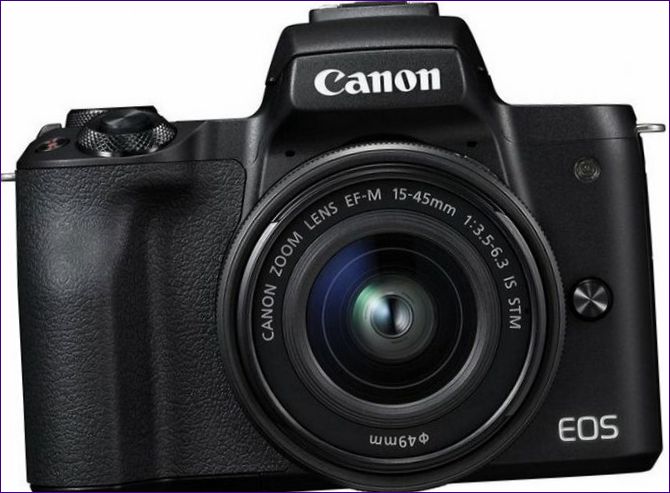 Canon EOS M50 Kit czarny 15-45mm IS STM LP-E12