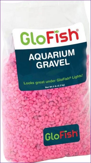 GloFish Fluorescent Aquarium Dirt, różowy 2,268 kg