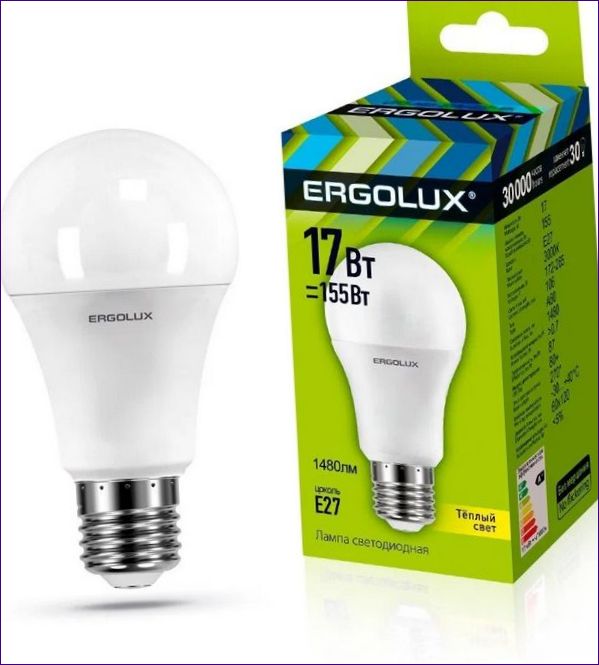 Ergolux Ergolux/LED/A60, E27, 17W