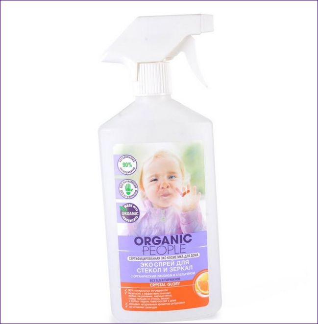 Organic People Eco-Spray do czyszczenia szyb i luster