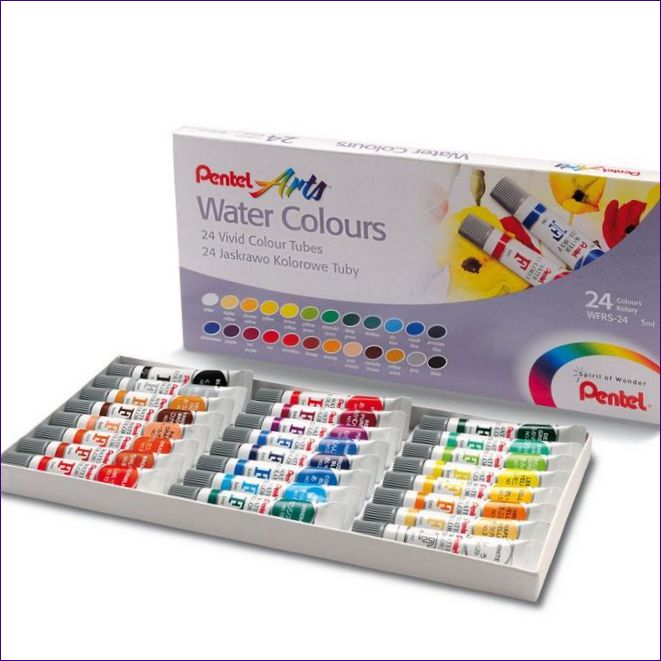 Pentel Water Colours 24 kolory