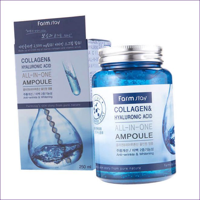 FARMSTAY ALL-IN-ONE COLLAGEN HYALURONIC ACID AMPO</p><ul></div><p>E