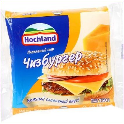 Hochland Cheeseburger, 45%, plastry