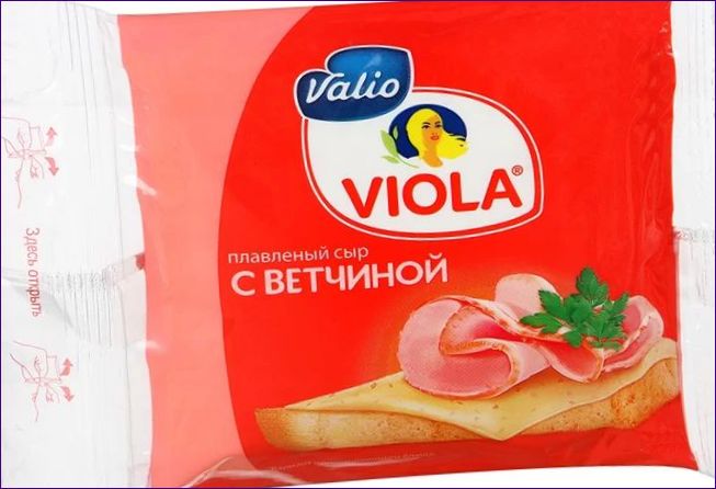 Viola ser topiony z szynką 45% plastry, 140g