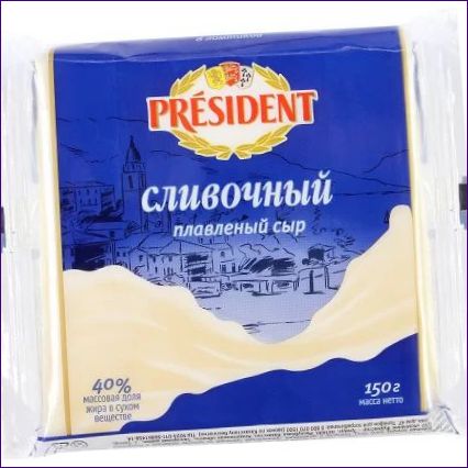 President Creamy Serek śmietankowy 40% plasterki, 150g (8 sztuk)